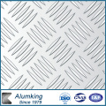 Five Bar Checkered Aluminium / Aluminium Sheet / Plate / Panel 5052/5005